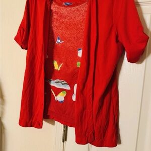 🦋🦋  70s Vintage Butterfly 2n1 top 🦋🦋